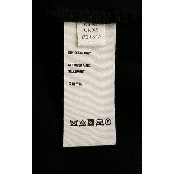 FREE PEOPLE CHECK ON IT NWT XS Black Faux Wrap Long Sleeve Draped Top NEW T8 - Picture 9 of 10